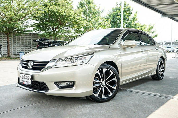 Honda Accord 2014 2.4 Tech Sedan เบนซิน ไม่ติดแก๊ส เกียร์อัตโนมัติ น้ำตาล