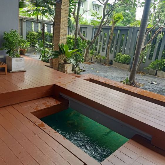 ทำบ่อปลาคาร์ฟ,ซ่อมบ่อรั่ว,บ่อร้าว ทำน้ำพุ รูปที่ 9