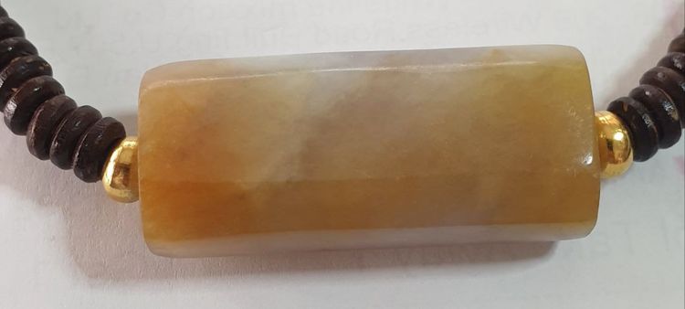 สร้อยคอกะลาตาเดียวพร้อมหยกน้ำผึ้ง รูปที่ 4