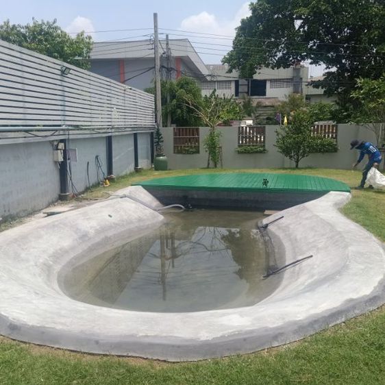 รับแก้ระบบกรองในบ่อปลาคาร์ฟ,ซ่อมบ่อปลาคาร์ฟรั่ว,บ่อร้าว,รับทำบ่อปลาคาร์ฟ,ทำน้ำพุ,น้ำล้น รูปที่ 13