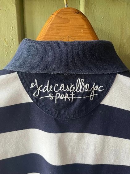 Chales De Castellbajac Vintage polo shirt ยี่ห้อดัง  ของแท้ สภาพดี โลโกปักทั้งหน้าหนัง  รูปที่ 6