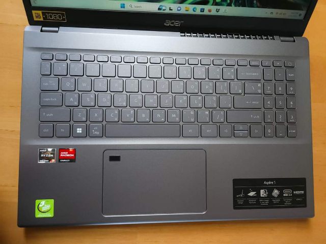 Acer A515-47-R5BE AMD Ryzen5 5625U RAM 8GB SSD 512GB สี Steel Gray สินค้าตัวโชว์ สภาพสวย  มี Windows 11 Home ประกันศูนย์ July 2024 รูปที่ 6