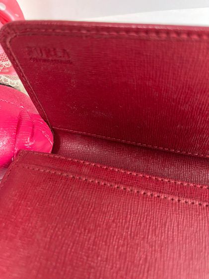กระเป๋าสตางค์หนังแท้สีแดง Furla รูปที่ 4