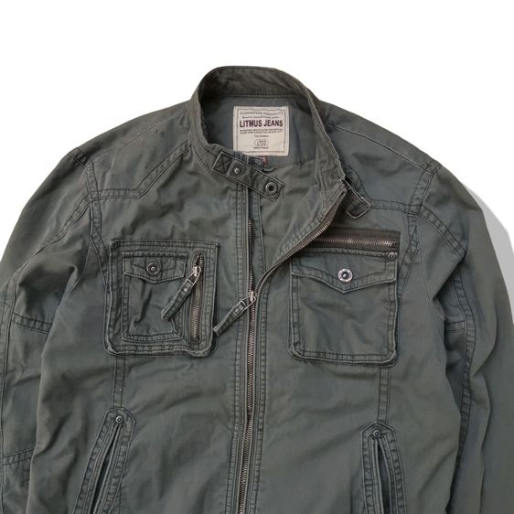 Litmus Jeans Military Zipper Jacket รอบอก 41” รูปที่ 8