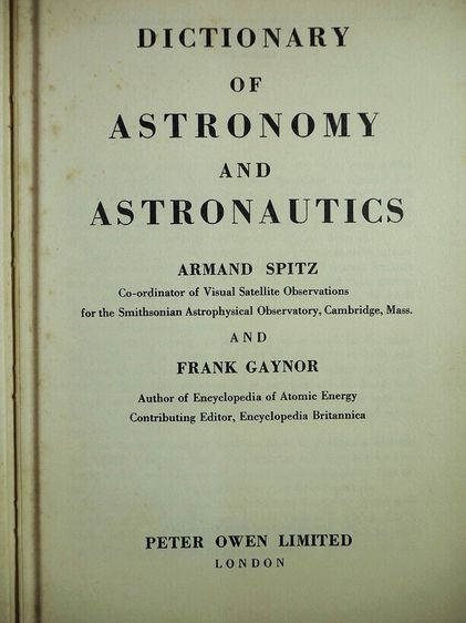 Dictionary of Astronomy and Astronautics พจนานุกรมดาราศาสตร์และอวกาศ รูปที่ 3
