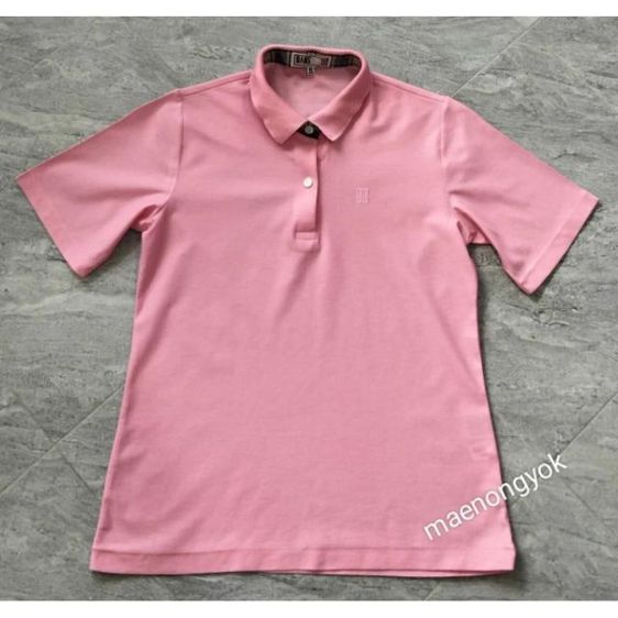 เสื้อคอปกแบรนด์ DAKS-GOLF-ENGLAND ขนาดMedium สีชมพูหวานสวยและสภาพใหม่มากๆ รูปที่ 2