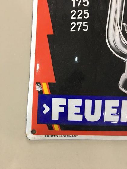 ป้าย อีนาเมล ตะเกียง FEUERHAND สะสม รูปที่ 2