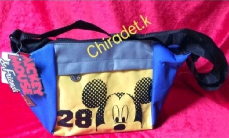 กระเป๋าสะพายไหล่ MICKEY MOUSE  Friends ของแท้แบรนด์ Disney ขนาดกระเป๋า 8x14 นิ้ว พร้อมสายสะพายสามารถปรับระดับได้ (Original) รูปที่ 6
