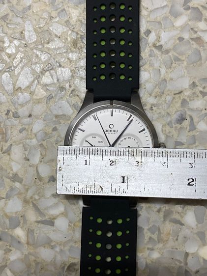 นาฬิกายี่ห้อ OBAKU  ควอทซ์ ของแท้มือสอง  เรือนบาง สายเปลี่ยนใหม่  1200฿ รูปที่ 8
