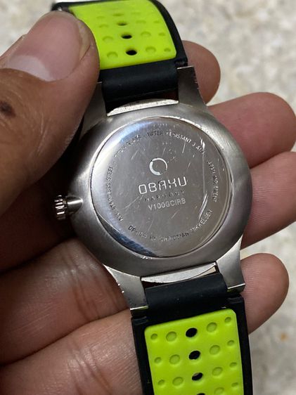 นาฬิกายี่ห้อ OBAKU  ควอทซ์ ของแท้มือสอง  เรือนบาง สายเปลี่ยนใหม่  1200฿ รูปที่ 3