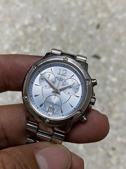 นาฬิกายี่ห้อ CASIO  SHEEN  ควอทซ์ โครโนกราฟ แท้มือสอง  สายยาว 16 เซนติเมตร  1200฿ รูปที่ 2