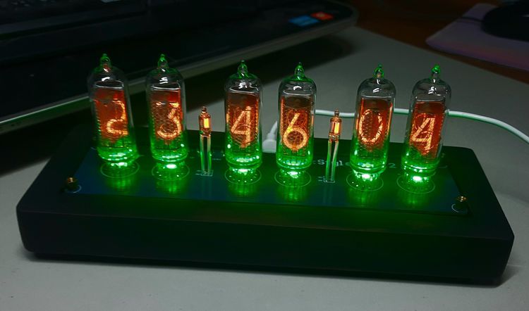 ขายนาฬิกาหลอด IN-14 Nixie Tube Clock DIY ใช้หลอดรัสเซีย IN-14 Tube แบบ 6 หลัก รูปที่ 5