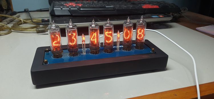 ขายนาฬิกาหลอด IN-14 Nixie Tube Clock DIY ใช้หลอดรัสเซีย IN-14 Tube แบบ 6 หลัก รูปที่ 11