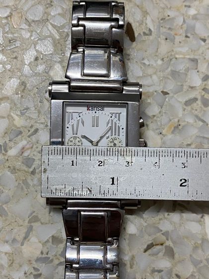 นาฬิกายี่ห้อ KANSAI  ควอทซ์ โครโนกราฟ ของแท้มือสอง สายยาว 18 เซนติเมตร 1500฿ รูปที่ 10