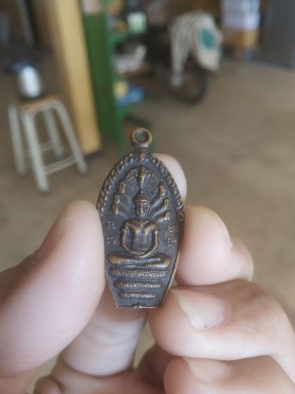 พระเหรียญเนื้อทองแดง(พระพิมพ์พระปางนาคปรก(เหรียญ)พระพุทธวรมัน(วัดกู่แตง)(จังหวัดบุรีรัมย์ปี2536))พระบ้านพระเครื่องรางของมงคล รูปที่ 4
