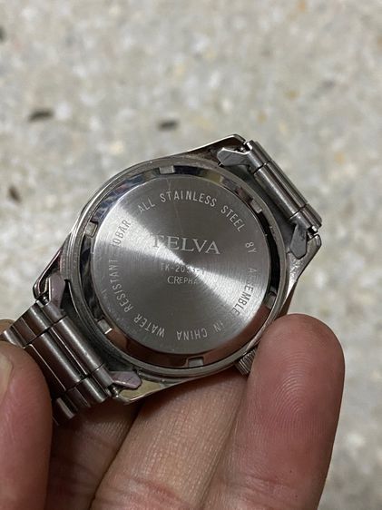 นาฬิกายี่ห้อ TELVA  ควอทซ์ ของแท้มือสอง  สายปรับได้ 20 เซนติเมตร  650฿ รูปที่ 3