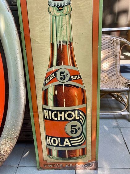 1930 ป้ายสังกะสี Nichol cola  รูปที่ 2