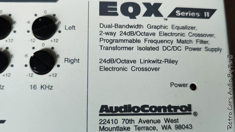 AudioControl EQX Dual-Bandwidth รูปที่ 2