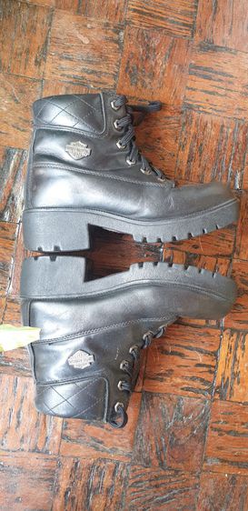 HAREY DAVIDSON  Brow Leather Bkier Boots us6  uk4 eu 37  23 cm. รูปที่ 11