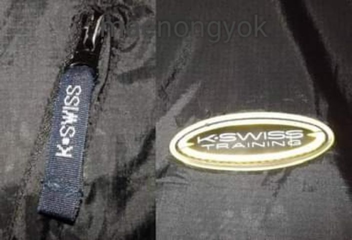 เสื้อมือสอง สภาพใหม่มาก แบรนด์ดัง K.SWISS( L)TRAINING เสื้อกั๊ก 2ด้าน สีดำ รูปที่ 2