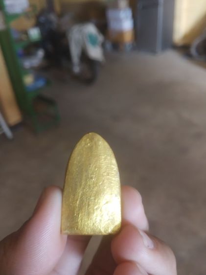 พระเนื้อผงพิมพ์เล็กสีทอง(พระหลวงพ่อวัดบ้านแหลมทรงหัวเรือบด(จังหวัดสมุทรสงคราม))พระเครื่องของมงคล รูปที่ 7