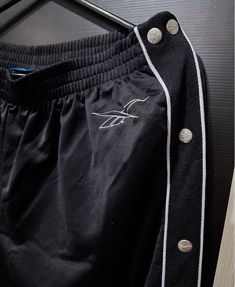 กางเกงวอร์มสีดำ Reebok แถบกระดุม รูปที่ 7