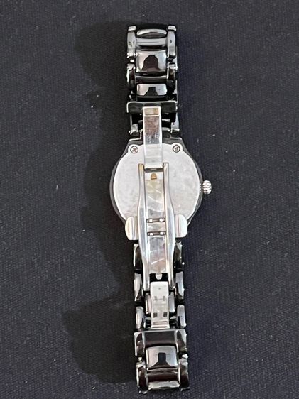 GIORDANO - Lady watch ของแท้ ตัวเรือนและสายเซรามิคสีดำ ระบบถ่าน ขนาด 30 มิลรวมเม็ด   รูปที่ 4