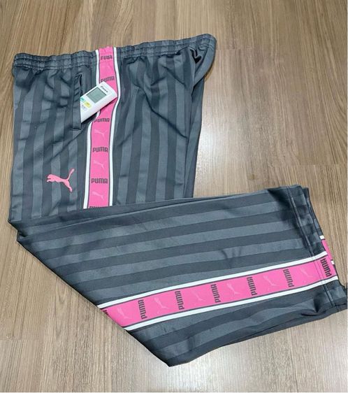 กางเกงวอร์มสีเทาแถบ แบรนด์ puma รูปที่ 6