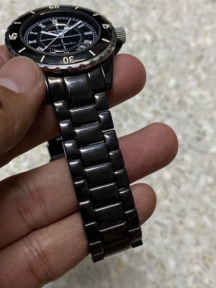 นาฬิกายี่ห้อ DON  CLARK  ของแท้มือสอง สแตนเลสสีดำ สภาพสวย สายยาว 19 เซนติเมตร   950฿ รูปที่ 7