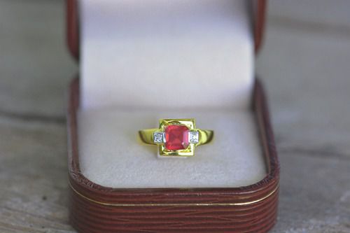 แหวนทองทับทิมแดงเลือดนก 1.70 กะรัตเพชร 3 ตัง รูปที่ 6