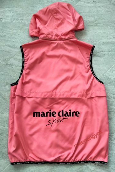 เสื้อแจ็กเก็ตมีhood แบรนด์ marie claire (L) ผ้าร่ม ถอดhoodได้ สีสดสภาพใหม่มาก เนื้อผ้าบางใส่ออกกำลังกายดี รูปที่ 3