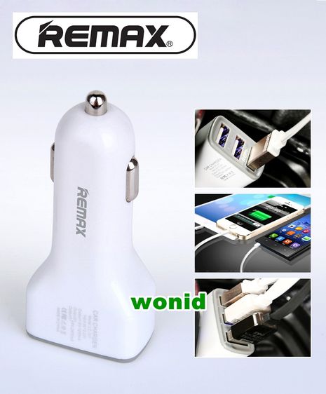 อุปกรณ์ชาร์จไฟในรถยนต์ ขาว Remax RCC-301 3.6A สินค้า REMAX ของแท้ รูปที่ 4
