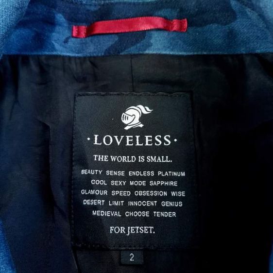 แจ็คเก็ตยีนส์
LOVELESS
lndigo camouflage 
biker jacket
🔴🔴🔴 รูปที่ 4