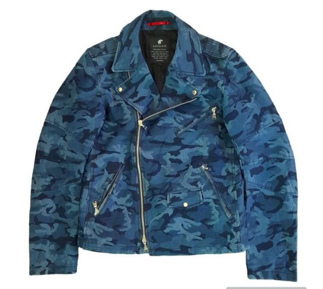 แจ็คเก็ตยีนส์
LOVELESS
lndigo camouflage 
biker jacket
🔴🔴🔴 รูปที่ 3