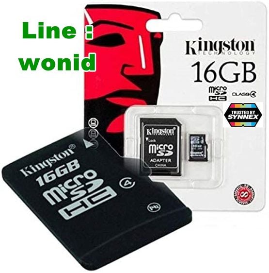 Kingston Memory Card  Micro SD  SDHC 16GB  Class 4 คิงส์ตันเมมโมรี่การ์ด สามารถ format ได้ รูปที่ 5