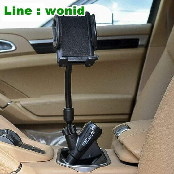 ที่วางโทรศัพท์ในรถยนต์  ที่ยึดอุปกรณ์นำทาง GPS  อิเล็กทรอนิกส์ เพิ่มช่องชาร์จ 1 socket cigarette 2 USB   car charge 5V 2A with holder รูปที่ 3