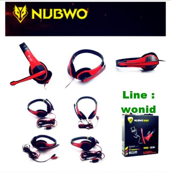 หูฟังหมาป่า NUBWO  รุ่น NO-003n  พร้อมไมค์ ใช้ได้ทั้งเด็กและผู้ใหญ่ Headset with Microphone Suitable for kid  adult  รูปที่ 5
