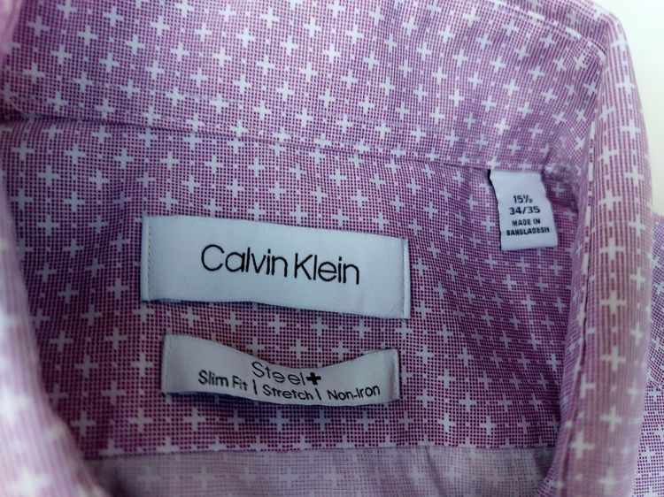 202เสื้อเชิ๊ตCALVIN KLEIN(Size 34-35)สภาพเหมือนใหม่ รูปที่ 8