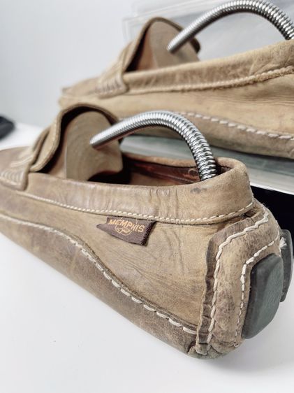 รองเท้าหนังแท้ Memphis Sz.11us45eu29cm สีน้ำตาล ทรงDriving Shoes สภาพสวยมาก ใส่ทำงานเที่ยวได้  รูปที่ 9