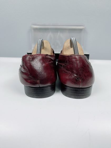 รองเท้าหนังแท้ Pierre Cardin Sz.12us46eu30cm Made in Spain สีเชอร์รี่ พื้นหนัง สภาพสวยมาก ไม่ขาดซ่อม รูปที่ 4