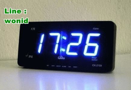 นาฬิกาปลุกดิจิตอล Caixing  CX-2158, 2159 แขวนหรือตั้งโต๊ะได้ Led digital alarm wall or table clock รูปที่ 6