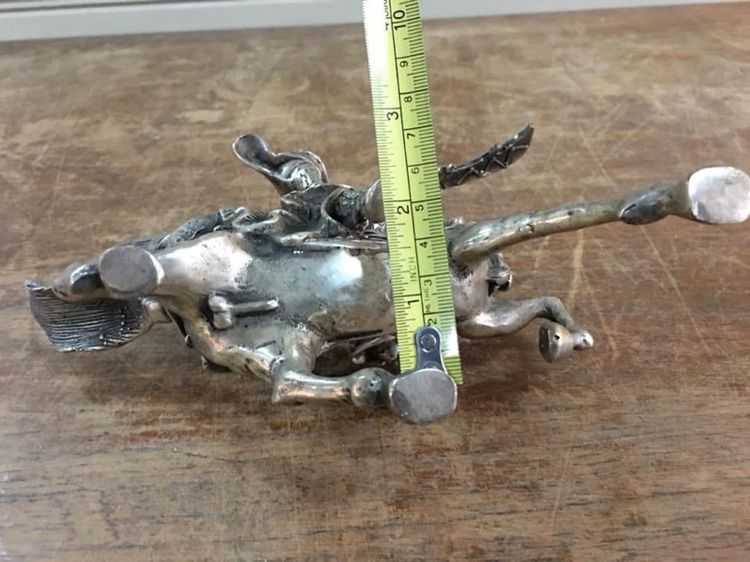 เทพเจ้า กวนอู ทองเหลืองกะไหล่เงินA9 รูปที่ 7