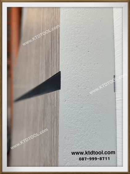 ประตูUPVC 80x200 ใช้ภายใน โดนน้ำได้ รุ่นลายเส้น (ราคาเฉพาะบาน) รูปที่ 4