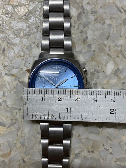 นาฬิกายี่ห้อ agnis b  ควอทซ์ โครโนกราฟ ของแท้มือสอง  สายยาว 18 เซนติเมตร   1500฿  รูปที่ 8