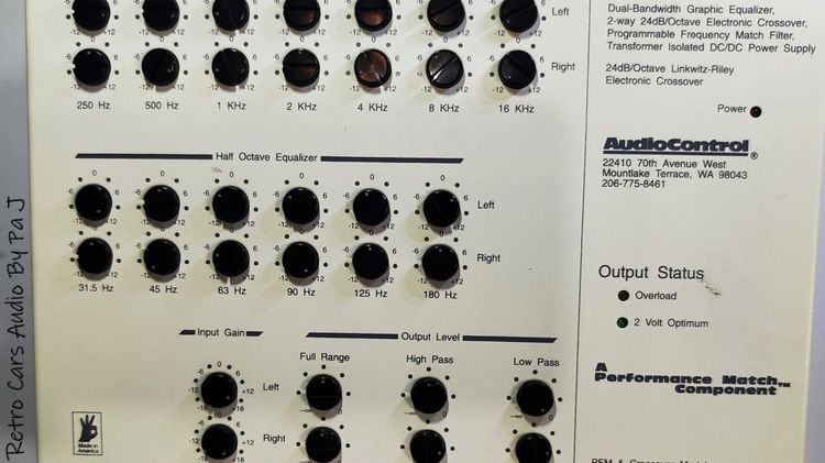 Audio Control EQX Series II รูปที่ 2