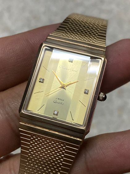 นาฬิกายี่ห้อ PLANTA  GENET  ควอทซ์ ของแท้มือสอง ทองสวย สายยาวปรับได้ 19 เซนติเมตร  900฿ รูปที่ 3