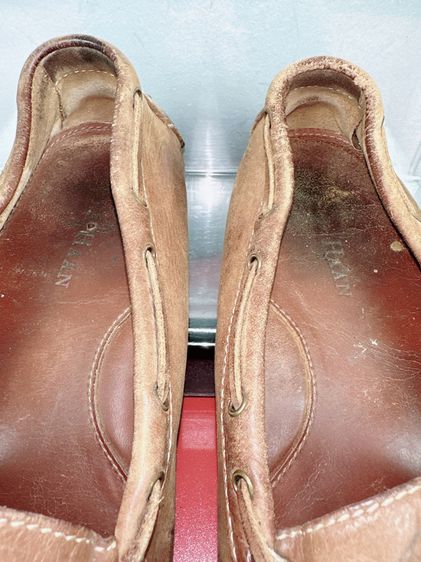 รองเท้าหนังแท้ Cole Haan Sz.12us46eu30cm สีน้ำตาล ทรงDriving Shoes มีรอยถลอกปลายส้นกับหัวหน่อย นอกนั้นสวยดี ใส่ทำงานเที่ยวได้ รูปที่ 11