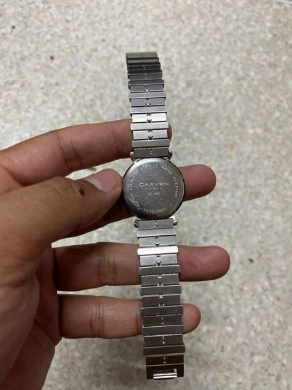 นาฬิกายี่ห้อ CARVEN ควอทซ์สวิสเมด  ของแท้มือสอง สายยาว 20 เซนติเมตร  1500฿ รูปที่ 6