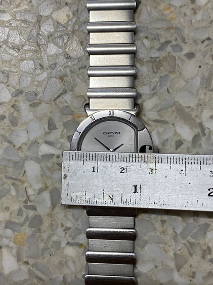 นาฬิกายี่ห้อ CARVEN ควอทซ์สวิสเมด  ของแท้มือสอง สายยาว 20 เซนติเมตร  1500฿ รูปที่ 9