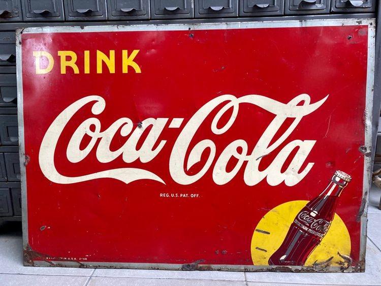1948.ป้าย coca-cola 4สี รูปที่ 3